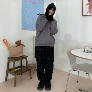 [Fleece-lined] Heart Point Jogger Pants