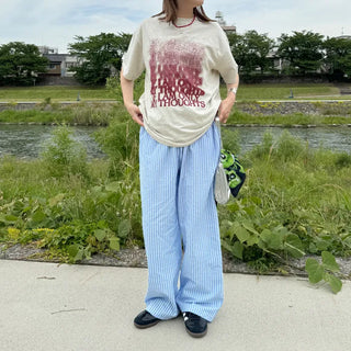 Striped Banding Pants