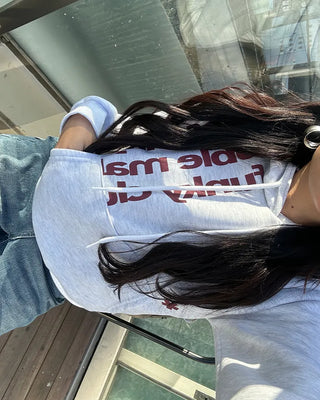 Vertical Lighting Semi-Cropped Hoodie