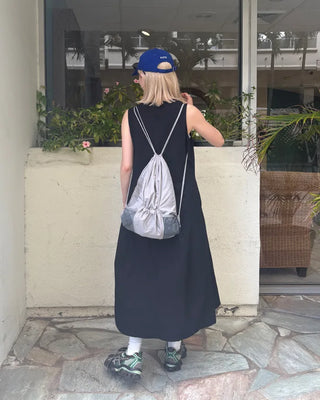 Sleeveless flared long dress
