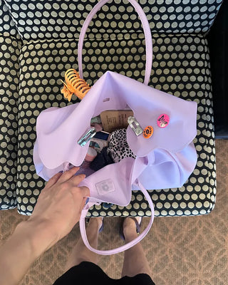 Matte Jelly Big Square Lock Bag
