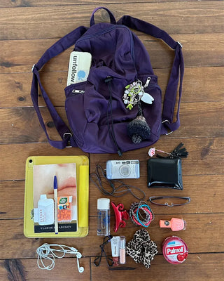 Drawstring Point Multi-Pocket Backpack