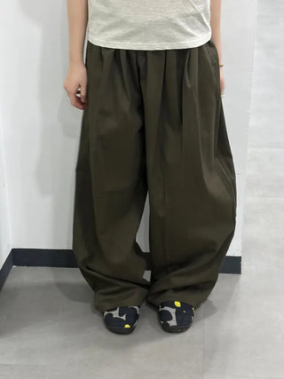 Pintuck Drawstring Balloon Pants