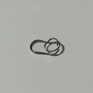 Wave Two Line Ring