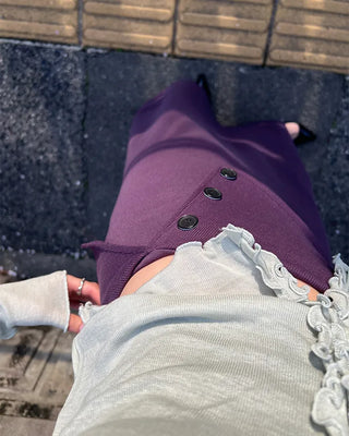Frilled V-neck cardigan