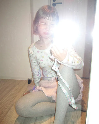 Baby Jewel Neck Cropped Fleece-Lined Cut and Sew Top
