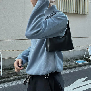 2-way zip knit cardigan