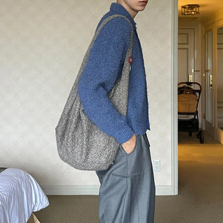 Boucle color knit cardigan