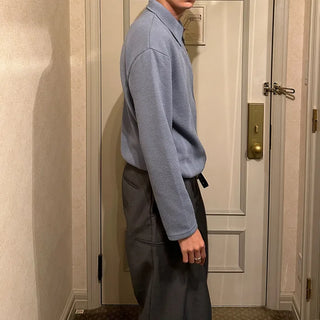 2-way zip knit cardigan
