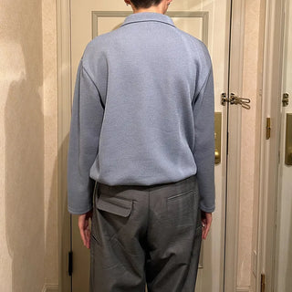 2-way zip knit cardigan