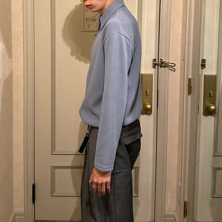 2-way zip knit cardigan