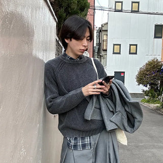 (Unisex) Pigmented Round Knit