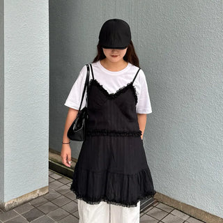 Frilled tiered mini dress