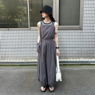 Two-tone striped sleeveless top