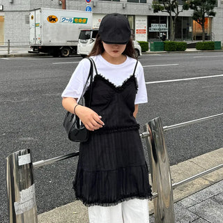 Frilled tiered mini dress