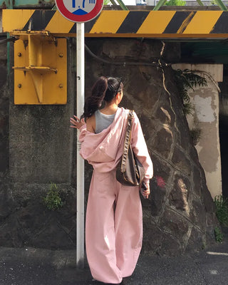 Semi-Clothed Sweat Double Zip Hoodie