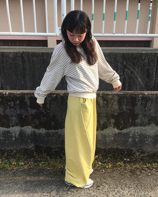 V-neck double border pullover