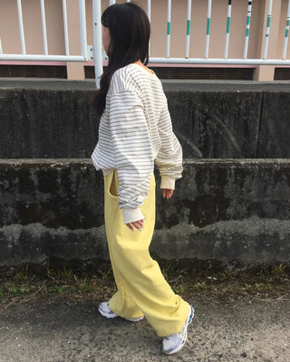 V-neck double border pullover