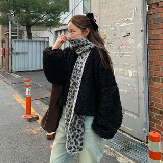 Leopard print scarf