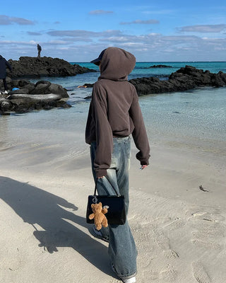 Vintage Wash Double Zip Hoodie