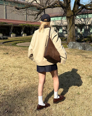 (Unisex) Corduroy Collar Jacket