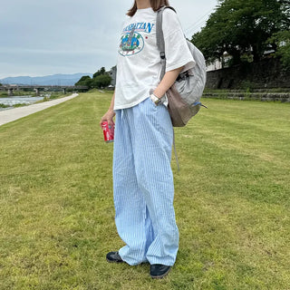Striped Banding Pants