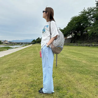 Striped Banding Pants
