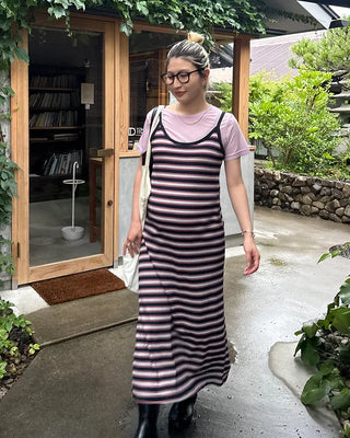 Triple Border Camisole Maxi Dress