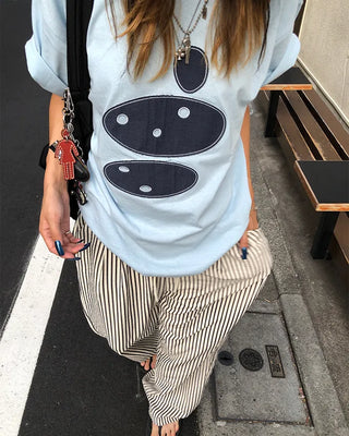 Oval Patch Oversized T-Shirt