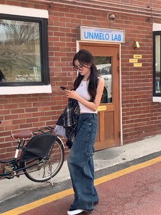 [UNISEX] Balloon Denim Pants
