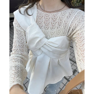 Twist Ribbon Camisole Blouse