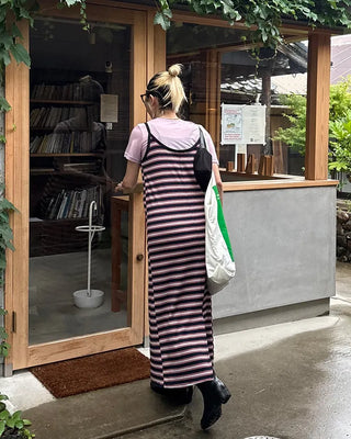 Triple Border Camisole Maxi Dress