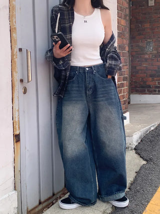 [UNISEX] Balloon Denim Pants