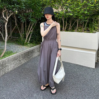 Two-tone striped sleeveless top