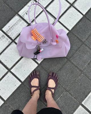 Matte Jelly Big Square Lock Bag