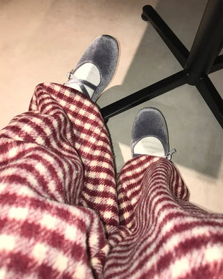 Checkered Pants with Waistband