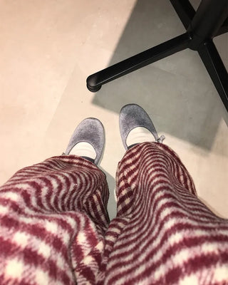 Checkered Pants with Waistband