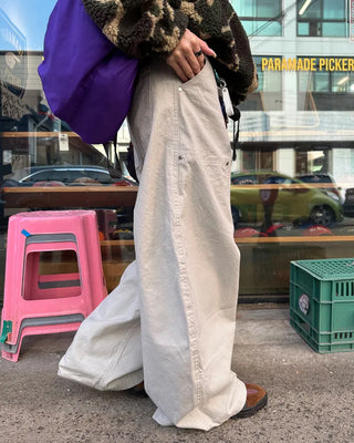 (Unisex) Double Knee Carpenter Balloon Pants
