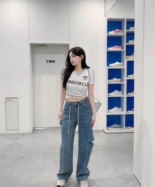 Sporty Cross Cropped T-Shirt (2 colors)