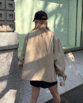 (Unisex) Corduroy Collar Jacket