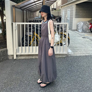 Two-tone striped sleeveless top