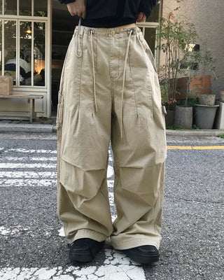[2-way] Carpenter Tucked Wide Pants