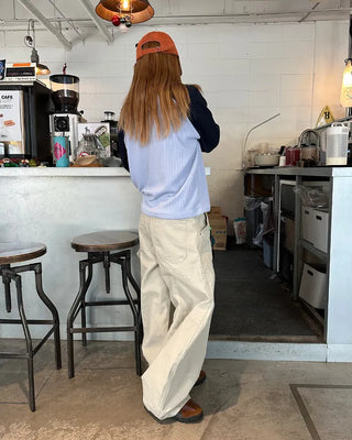 (Unisex) Double Knee Carpenter Balloon Pants