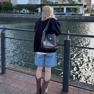 Basic Big Shoulder and Tote Bag