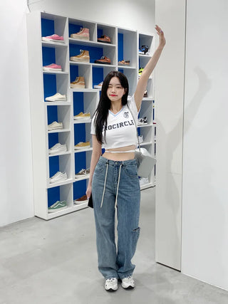 Sporty Cross Cropped T-Shirt (2 colors)
