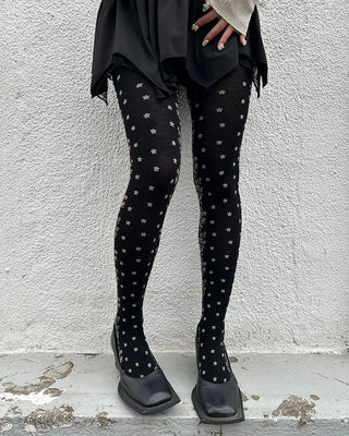 Rose Mini Flower Tights