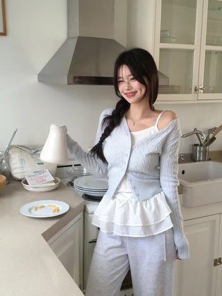 -3kg Slim Twist Cardigan (12 colors)