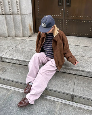 Double-border long-sleeve T-shirt