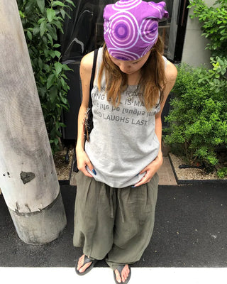 Bustline Lettering Tank Top