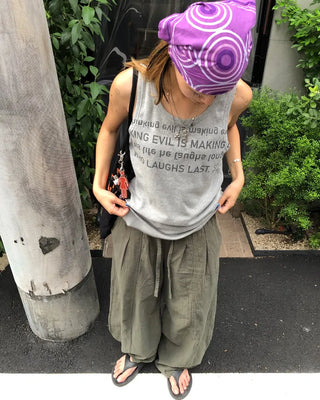 Bustline Lettering Tank Top